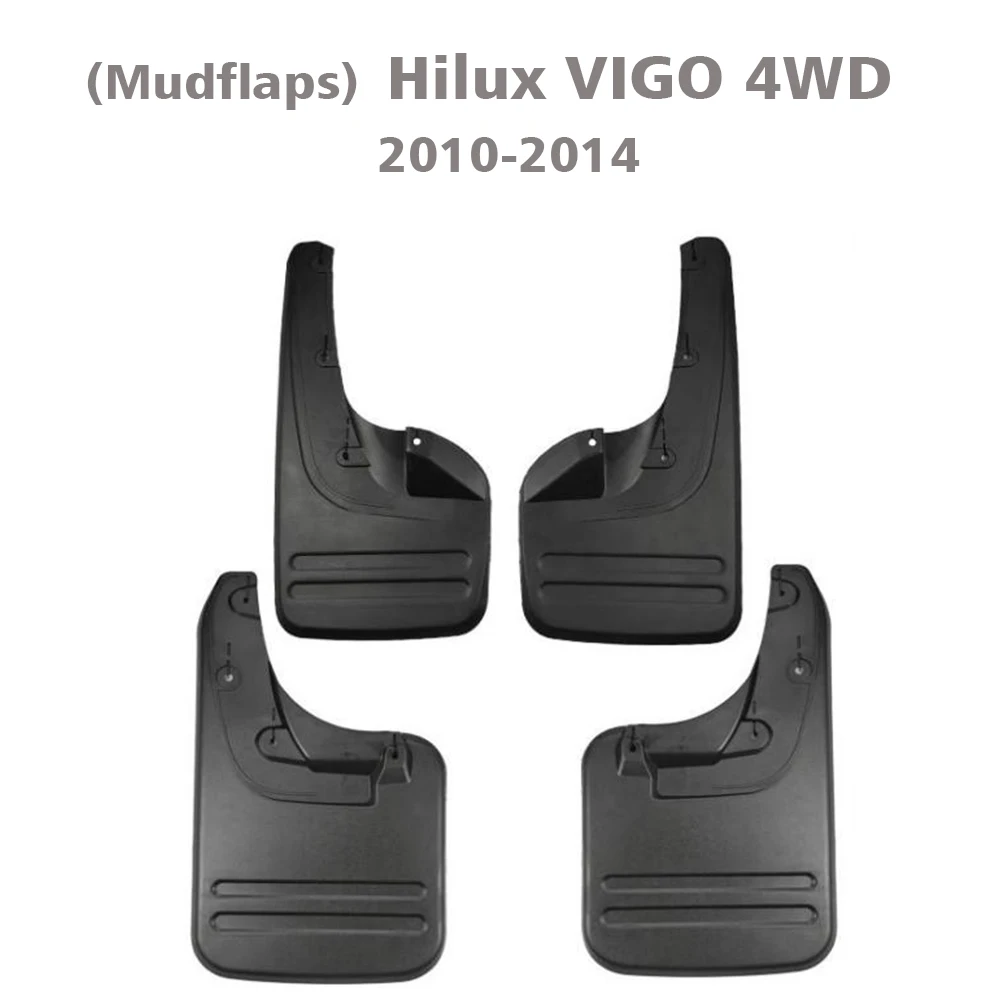 2005 2006 2007 2008 2009 2010 2011 2012 2013 HILUX VIGO 4WD Mudflaps Fender Mud FLaps Guards Splash Mudguard Front Rear 4PCS