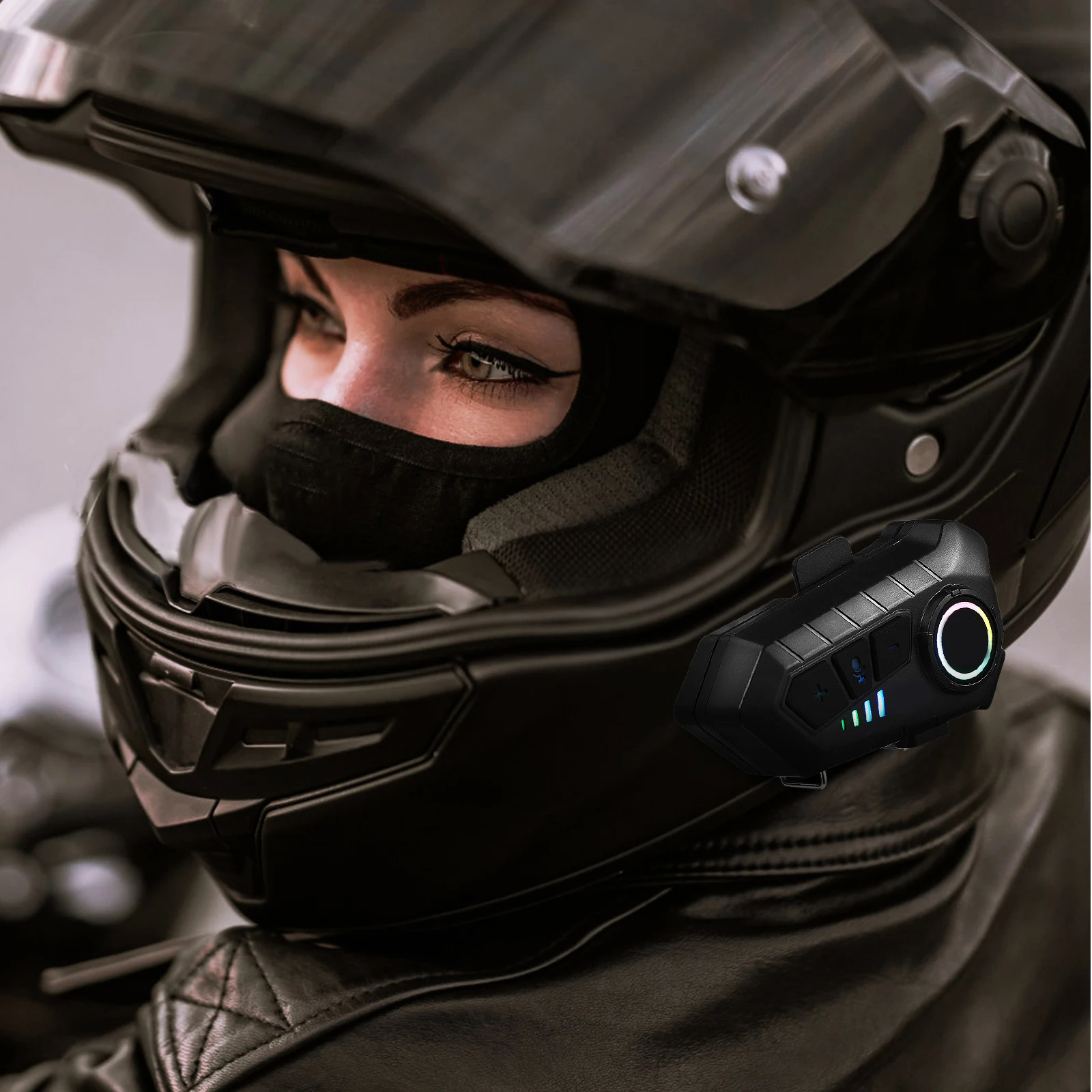 

Motorcycle Headset Ipx6 Waterproof High-Fidelity Sound Long Dual Connection Stable Signal Outdoor Use