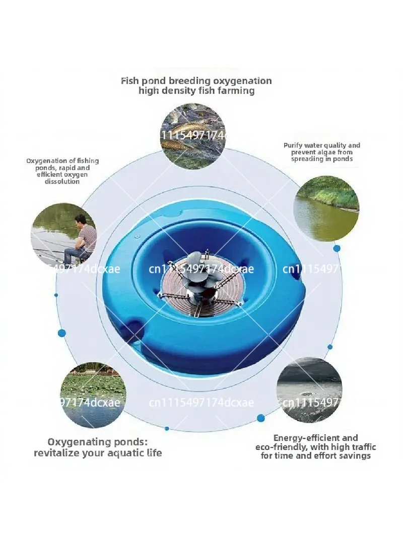 Solar Pond Aerator Automatic Aquaculture Oxygen Pump Air Energy Fish Tank Aerator