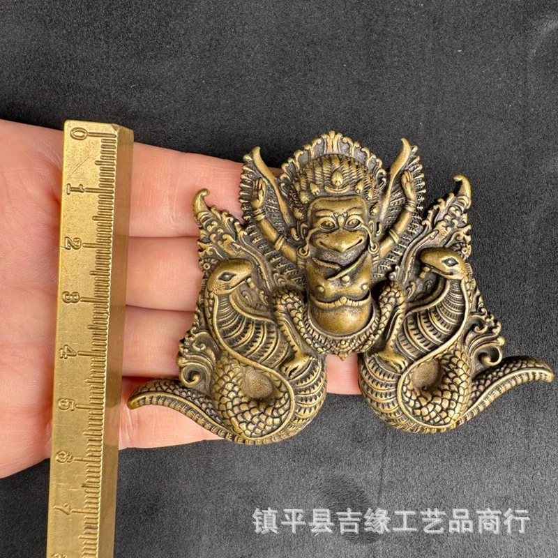 Tibetan-style brass armor-decorated big-pelican ornamental accessory