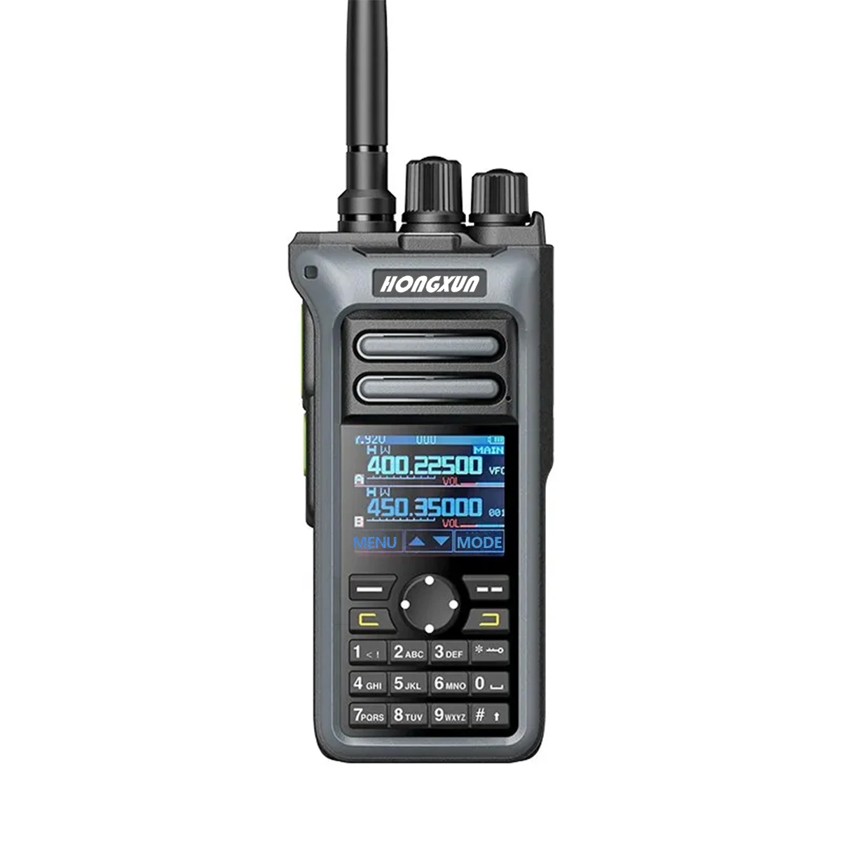 Hx GT-10 profissional ao ar livre walkie talkie para caça uhf/vhf tipo-c/doca de carregamento 1.77 "tela colorida bateria de grande capacidade