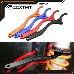CNC Aluminum Rear Absorber Suspension Shock Spanner Wrench For Husqvarna TE TC FC FE For KTM EXC EXCF SX SXF XC XCW XCFW 125-500