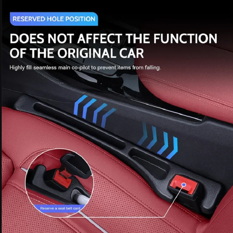 1 زوج العالمي سيارة الجانب التماس التوصيل قطاع مع 2 الأخاديد مانعة للتسرب مقعد السيارة حشو السيارات الديكور الداخلي وحدة التحكم المنظم