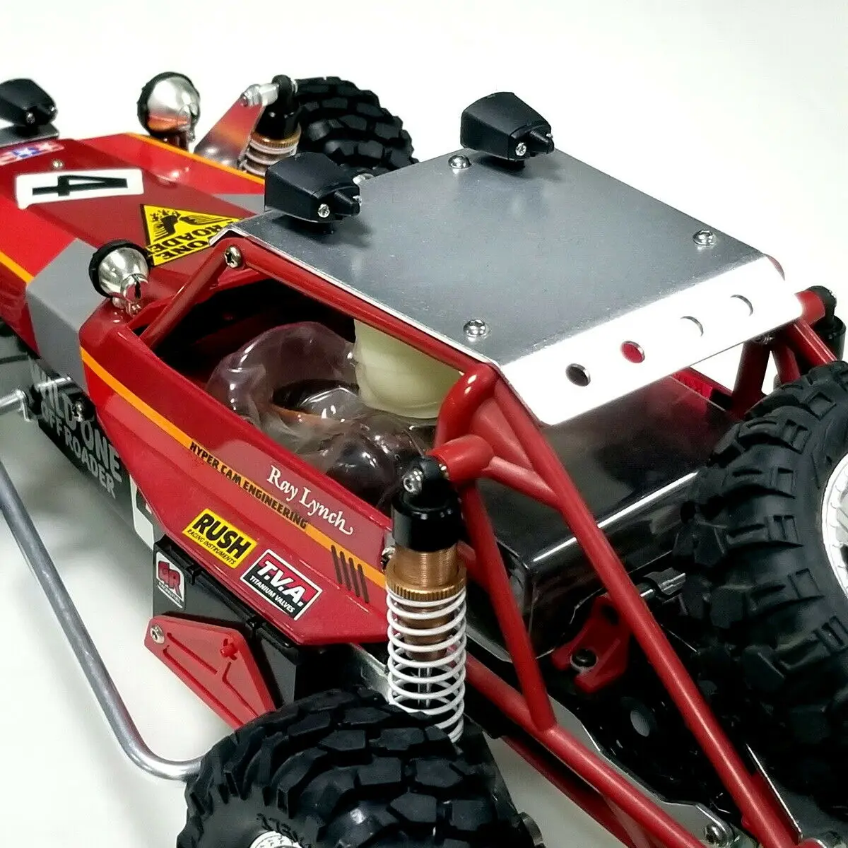 Aluminum Roof Rack Carrier With LED Light Set For Tamiya Wild One Fast Attack 1/10 RC Buggy Upgrade Accessories