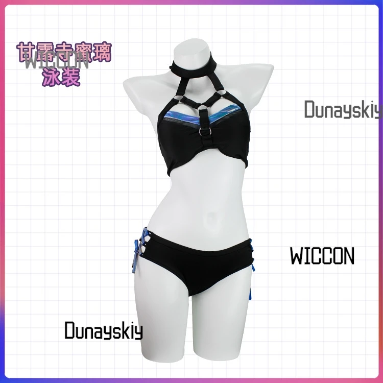 Mitsuri Kanroji SPF Costumi da bagno Cosplay Set Protezione Parrucca bikini) Summer Beach Halloween Anime Convenzione Outfit
