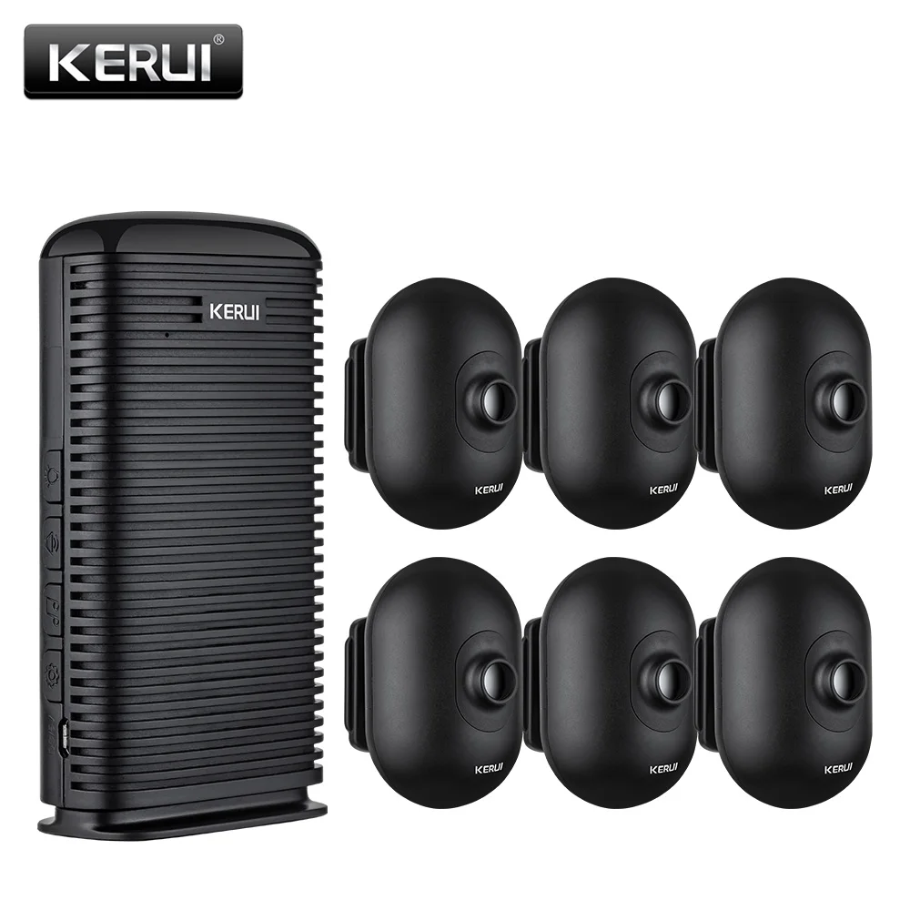 KERUI Motion Alarm Wireless Security Alarm impermeabile PIR Motion Sensor Detector vialetto Garage sistema di allarme antifurto campanello