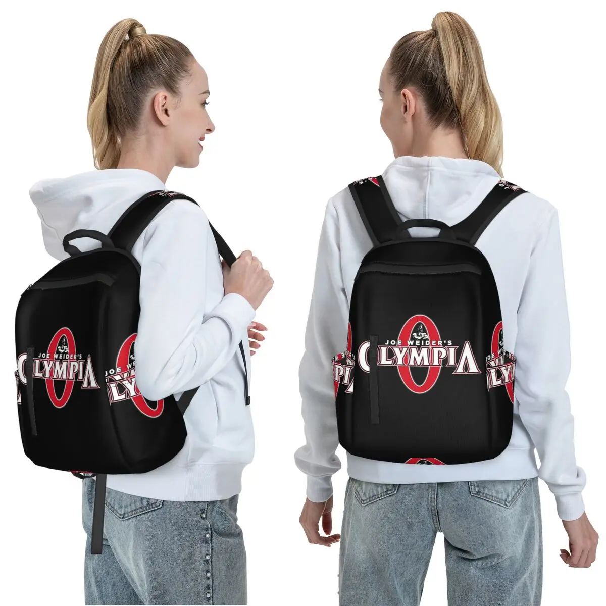 Future Mr OLYMPIA Motivations Backpack Daypack Large Capacity Boys Girls BookBag School Bag Shoulder Bags for Men Women