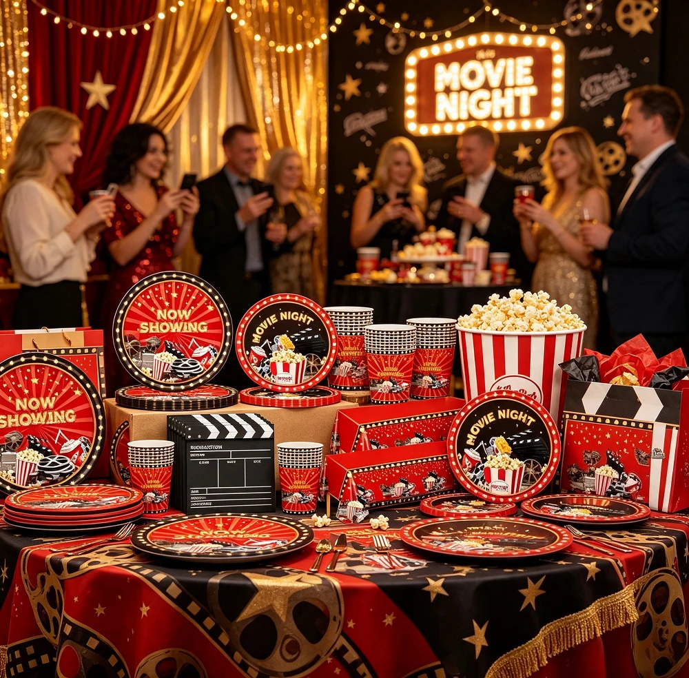 Home Cinema Today - Movie Party Supplies Retro Cinema Theme