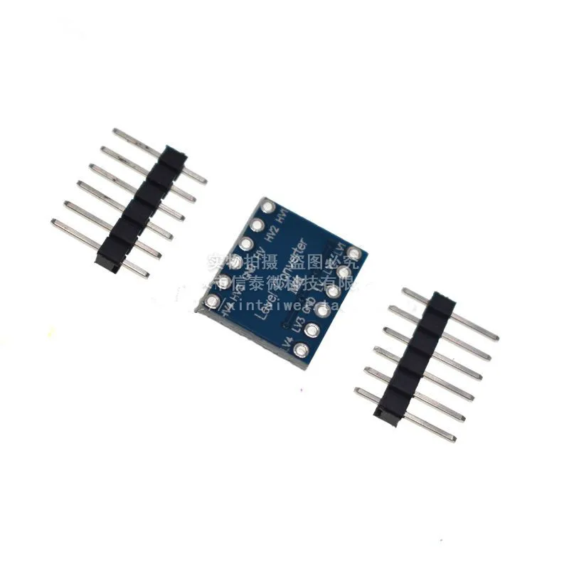 5V-3V IIC UART SPI etc. Módulo de conversión de nivel de 4 vías cabezal de pin de 4 vías