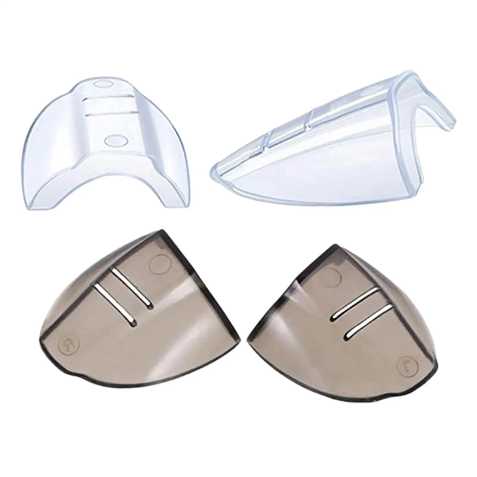 Clear Eye Glasses Side Covers TPU Elastomer Safety Eyewear Protector Slip on Design for Work Goggles Dust Wind Guard