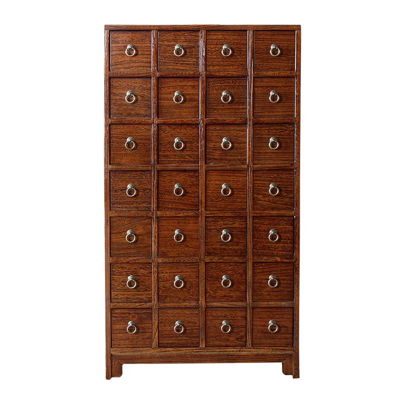 

Solid wood household Chinese medicine herbal storage cabinet