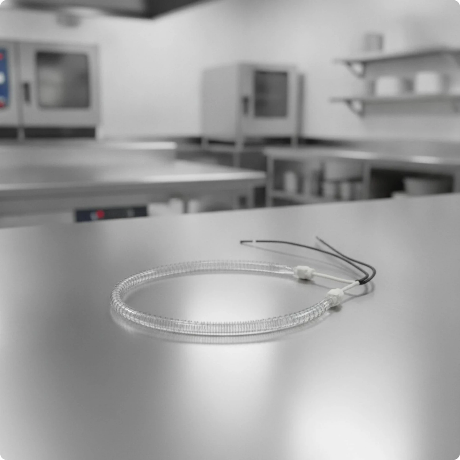 Halogen Heating Tube 13cm Circular Halogen Component Oven Bulb Heating Component High Temperature Resistant Part Simple
