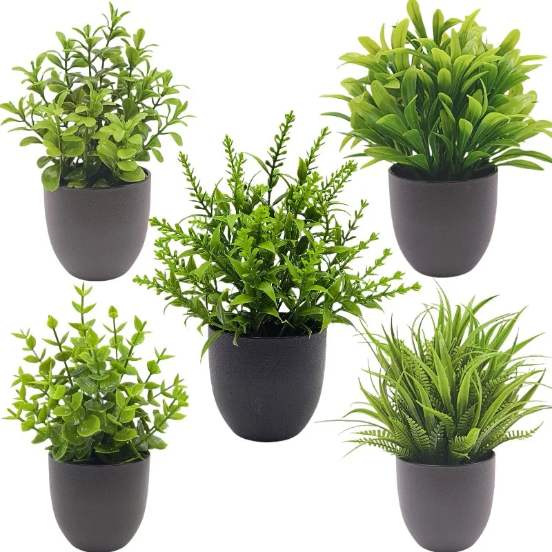Simulation Green Plant Bonsai Cross-Border Office Interior Decoration Shooting Ornament Small Potted Plant Simulation Flower