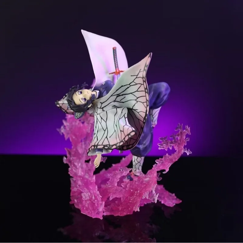 

20cm Demon Slayer Kochou Kanae Standing Posture Anime Figure Model Statue Boys Collection Desktop Decoration Ornament Toys Gifts