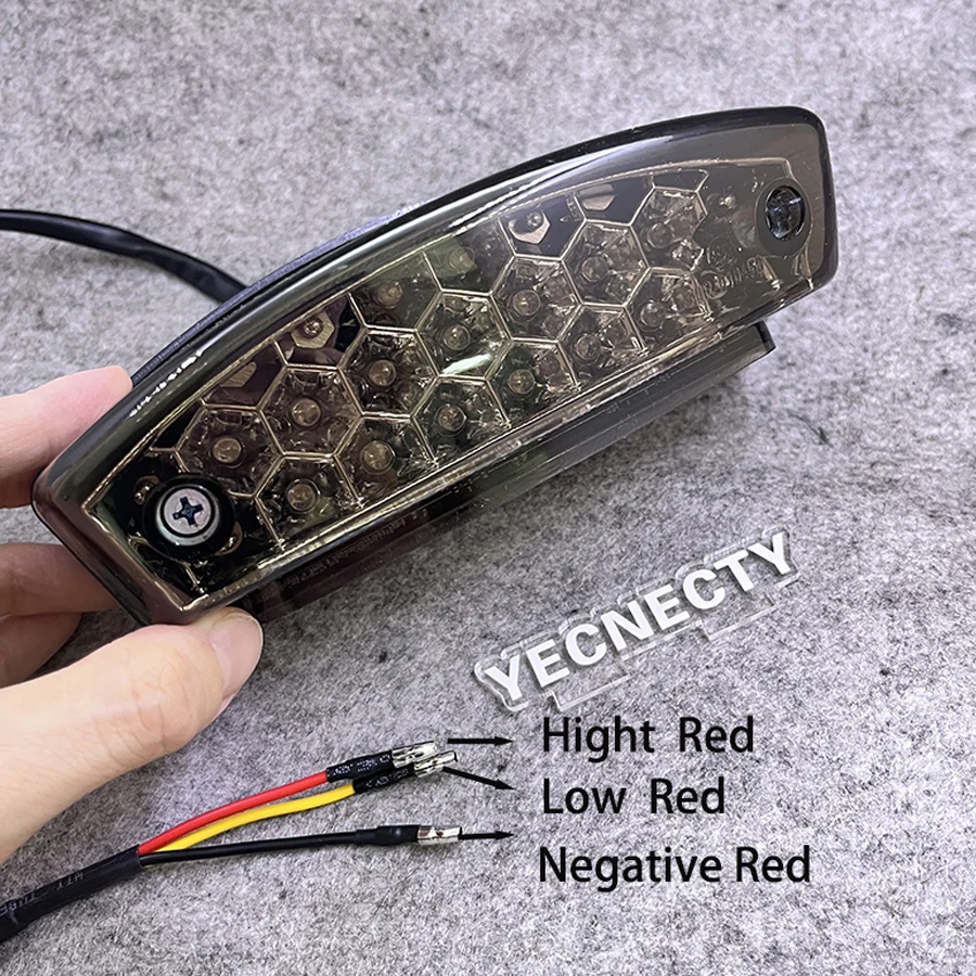 

Smoke Lens Universal Motorcycle Rear Brake Light 21 LED Motorbike License Plate Tail Flashers For Honda Suzuki Yamaha Kawasaki