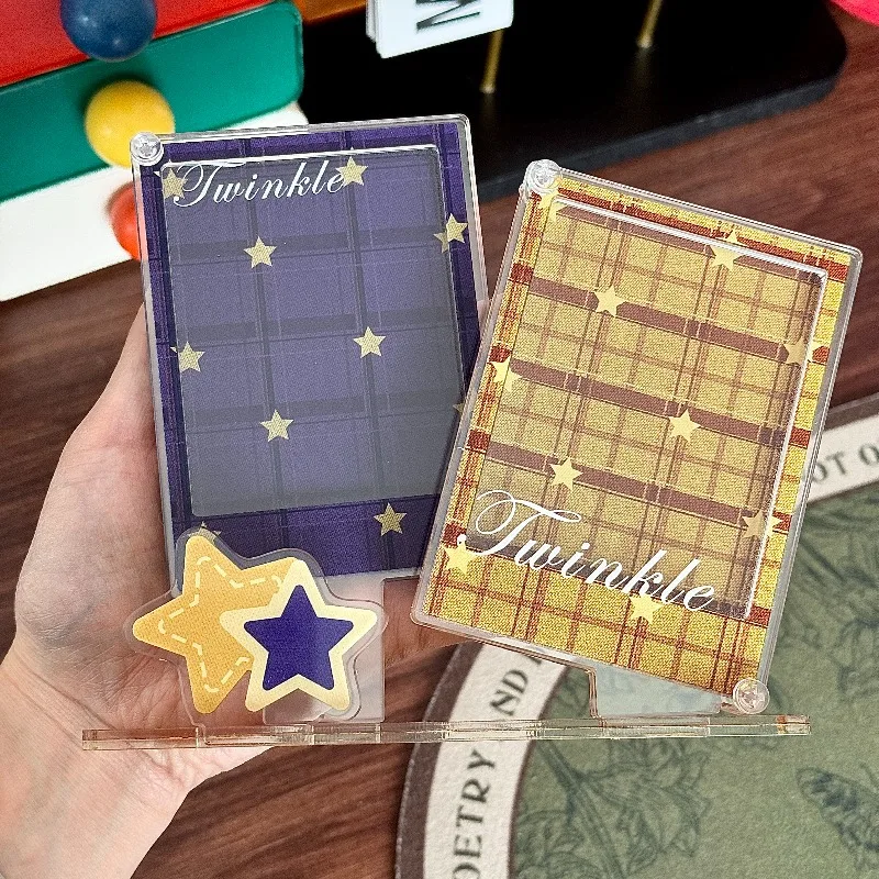 Weaving Dream Series Acrylic Photo Frame for Couple 3 Inch Kpop Card Sleeves Kawaii Photocard Holder Card Protective Case 2026 view 5