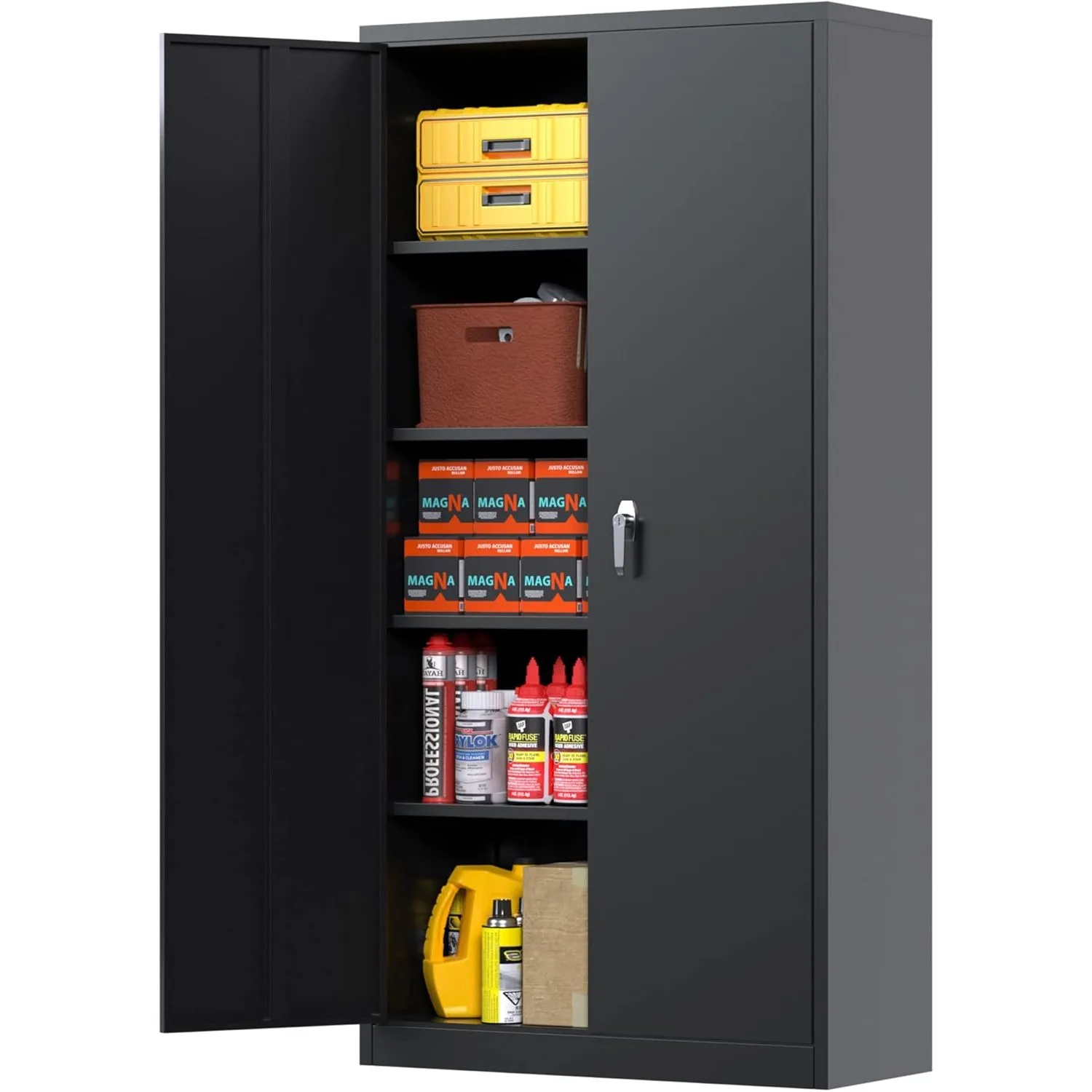 Metal Garage Storage Cabinet , 72