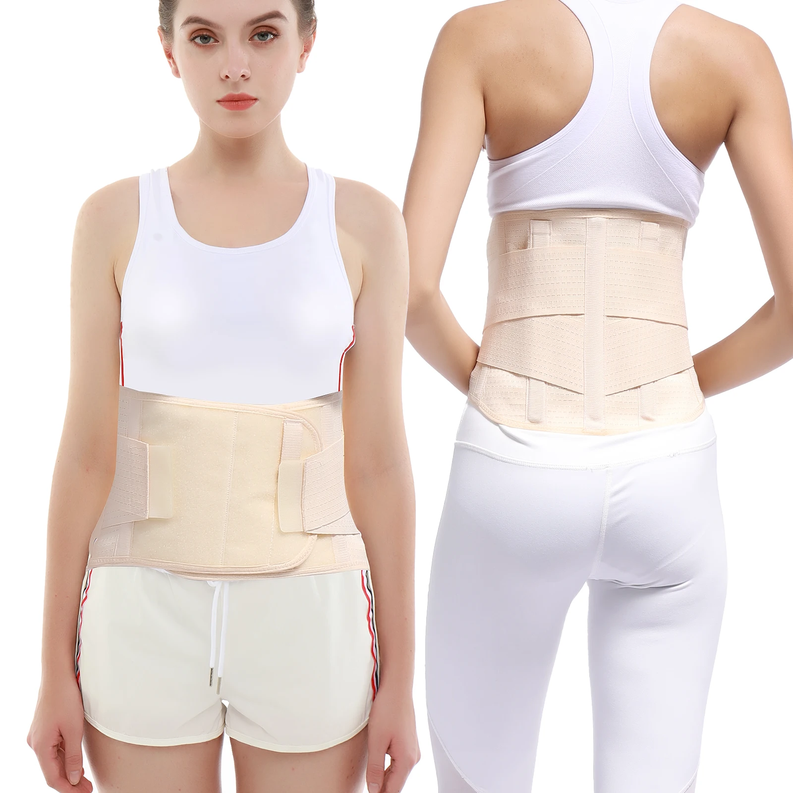 

HKJD Back Brace for Immediate Lower Back Pain Relief, Disc Herniation, Breathable & Elastic Back Support Belt for Men & Women