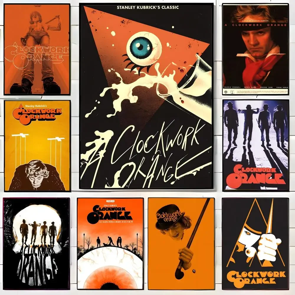 Dystopian Movie A‑A Clockwork Orange Poster Wall Art Print Decorative Mural Home Decor Gift Unframed