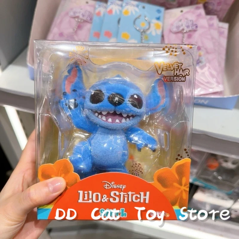 

Genuine Hottoys Ht Disney Stitch Cosbaby Cosb1132 1133 Say Hello Sitting Stitch Flockingaction Figure Kawaii Stitch Customized