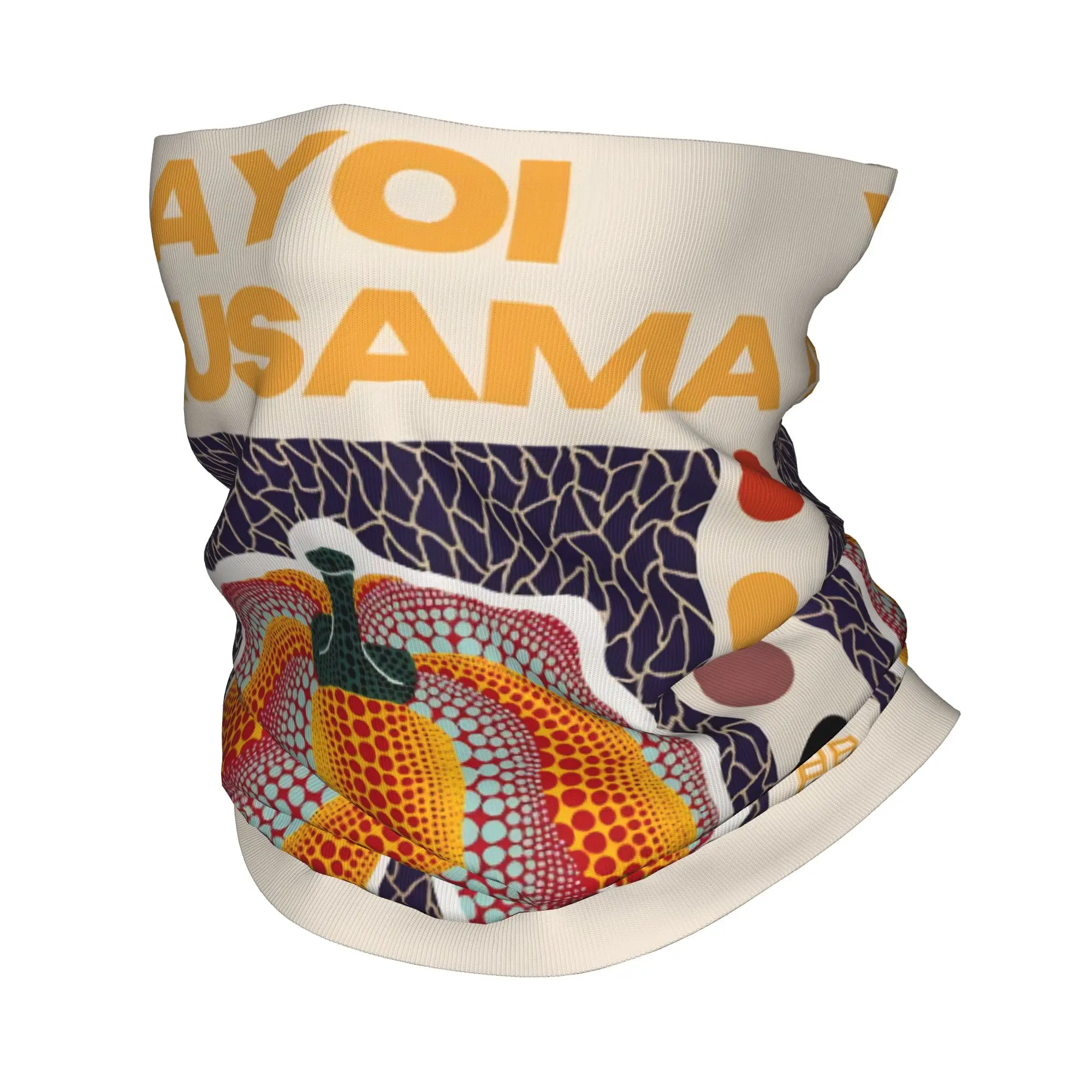 Yayoi Kusama Pumpkin Abstract Art Winter Headband Neck Warmer Women Men Ski Cycling Tube Scarf  Face Bandana Gaiter