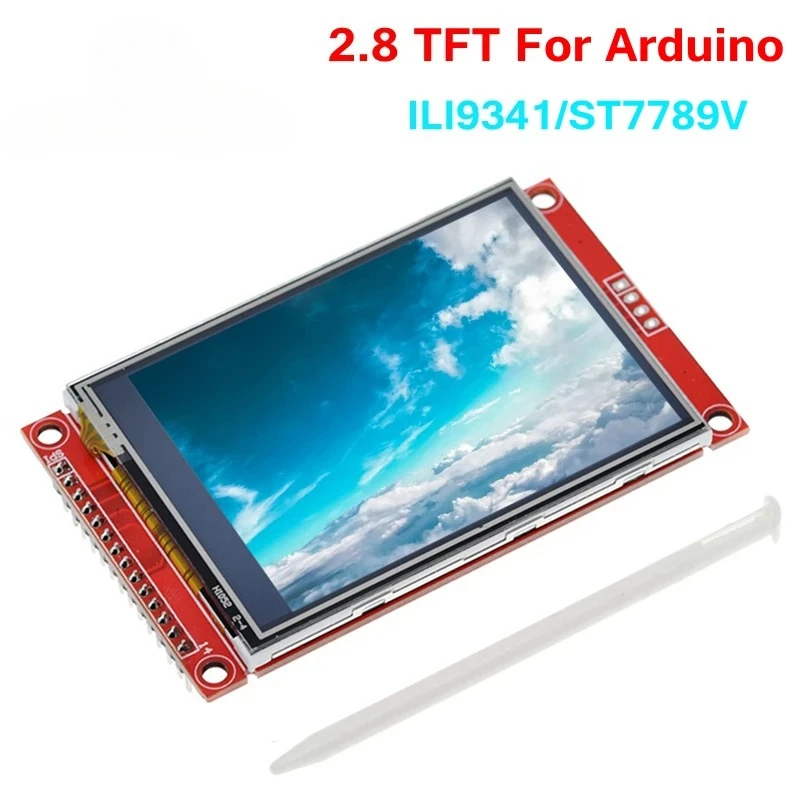 

240x320 2.8" SPI TFT LCD Touch Panel Serial Port Module ILI9341 / ST7789V 2.8 Inch SPI Serial Display With/Without Touch