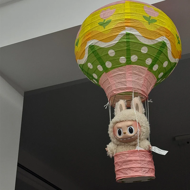 

Подходит для ткани Labubu, подвесная сумка для хранения, настенная полка для хранения, гостиная, спальня, воздушный шар, украшение