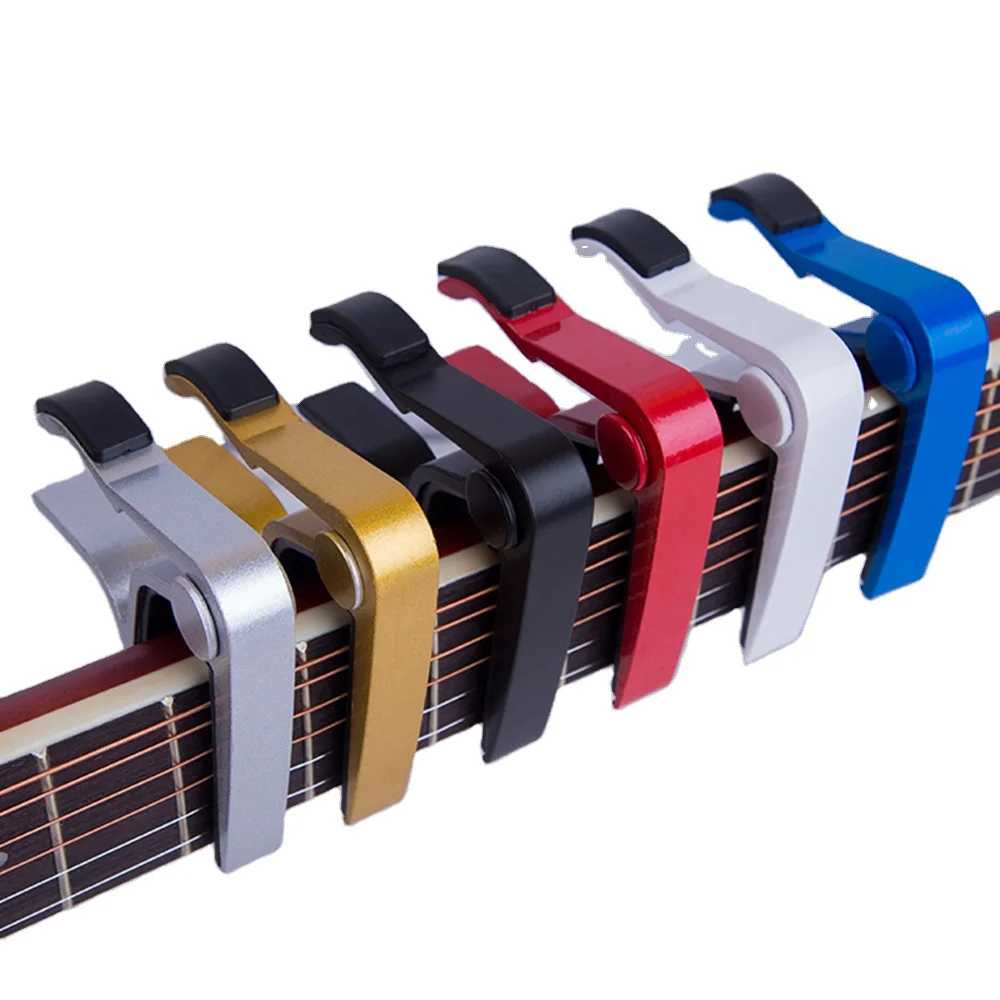 STLF Aluminum Material Strong Grip Capo for Acoustic & Classical Guitar Various Color Selection Metal Capo for Guitar