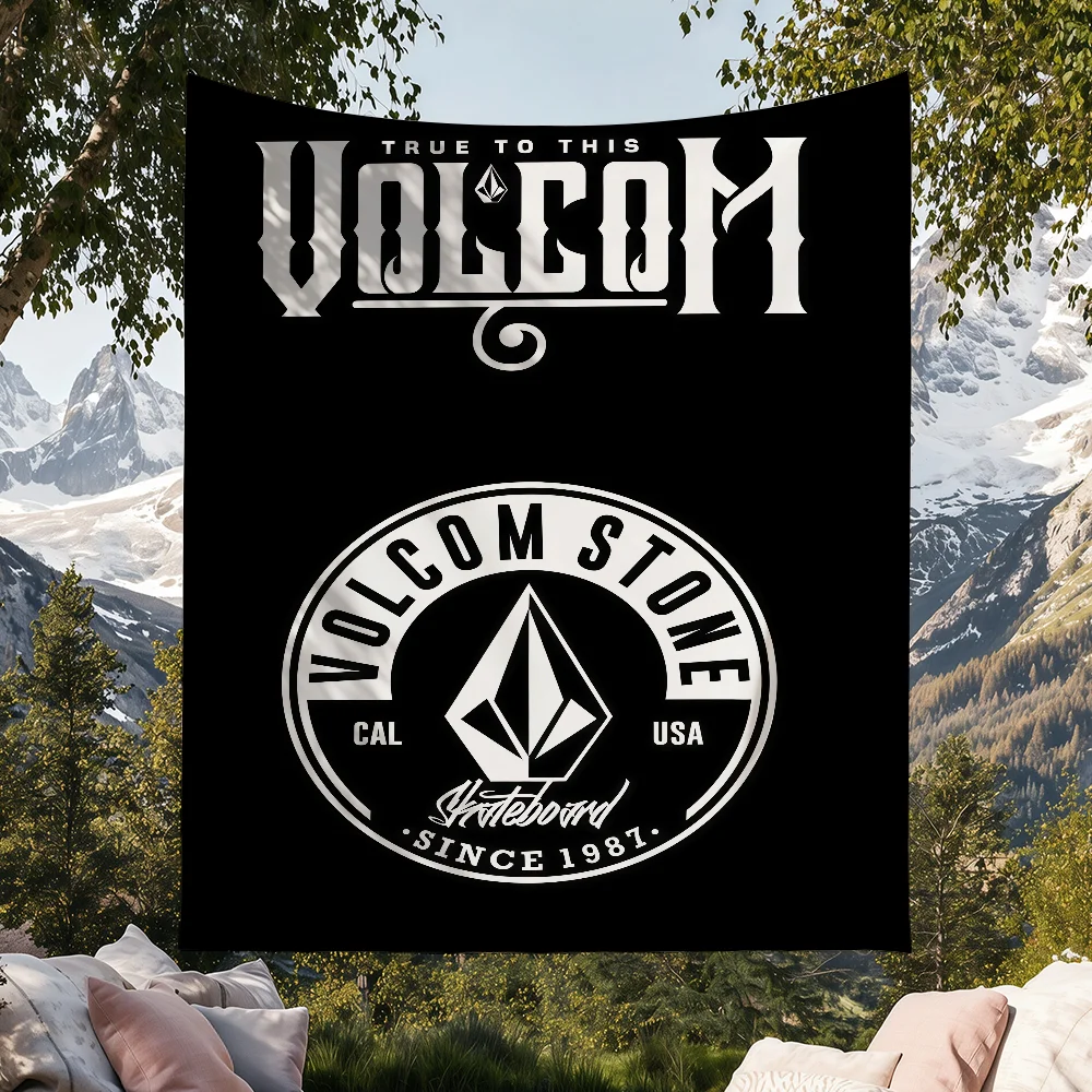 Cool V-Volcom Flag For Football Festival Halloween Gym Outdoor Garden Sports Party Gift Decor Banner