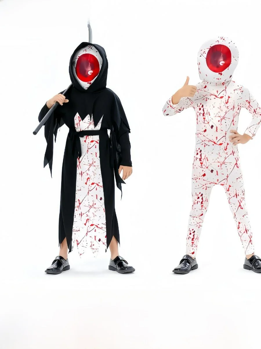 جديد loween تأثيري الموت الله دعوى الأطفال الشيطان زي مرحلة الأداء k Sle مادة البوليستر