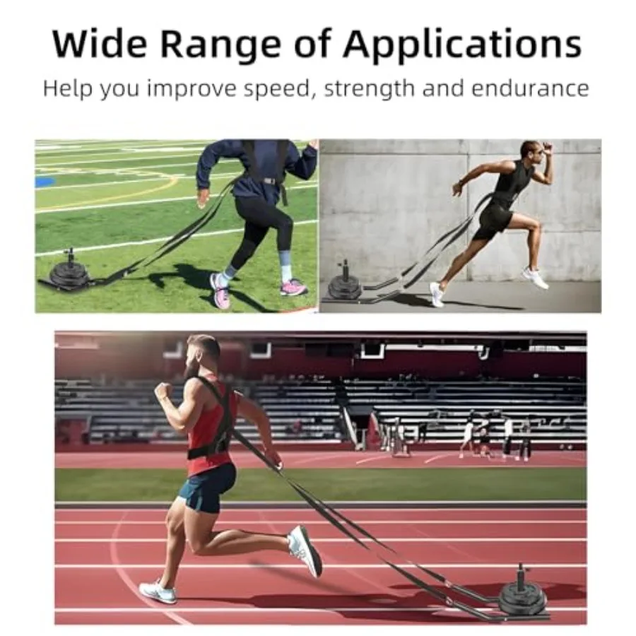 Gewichts-slede training en fitness trek-slede metalen voetbal-slede sleeptraining apparatuur voor eenvoudige verbetering van kracht en snelheid