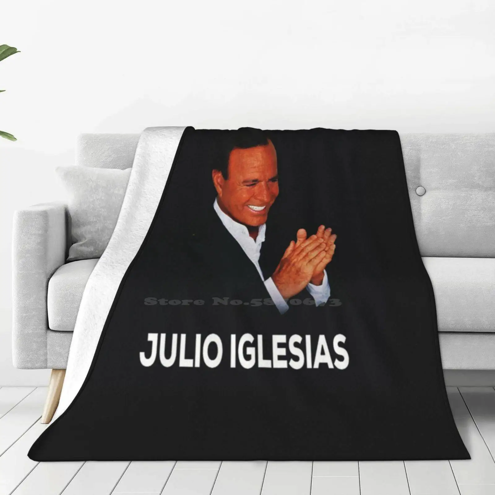 Best Art Julio Iglesias Music Band Super Warm Soft Blankets Throw On Sofa/Bed/Travel Julio Iglesias Music Band Band Ojolali