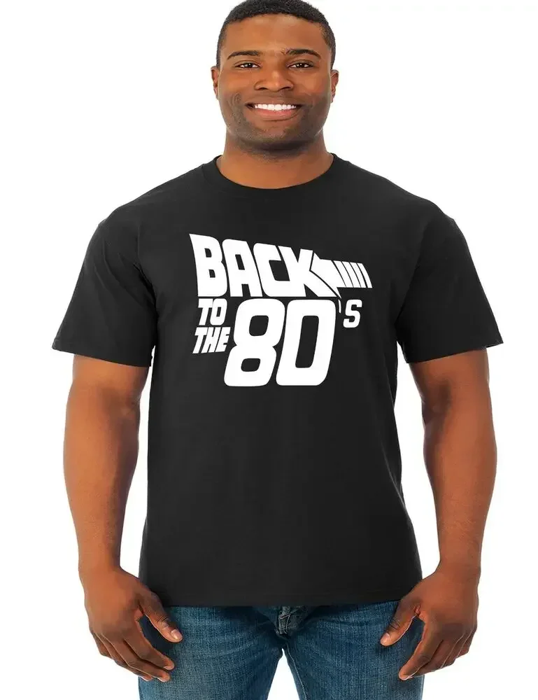 

Back to the 80s t shirt mens vintage 1980's tshirt love retro made t-shirt Black