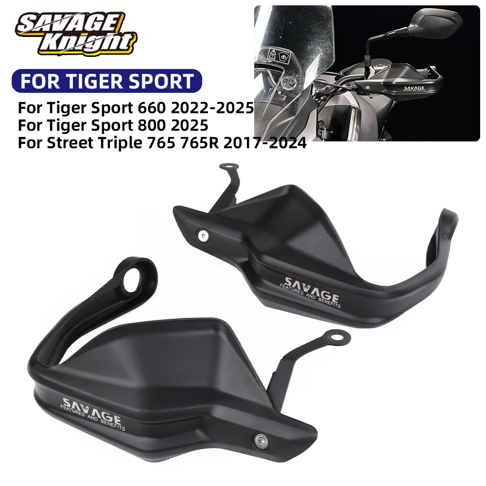 

Руль мотоцикла, лобовое стекло для Tiger Sport 660 800 Street Triple 765 765R 2017-2025, защитные рычаги