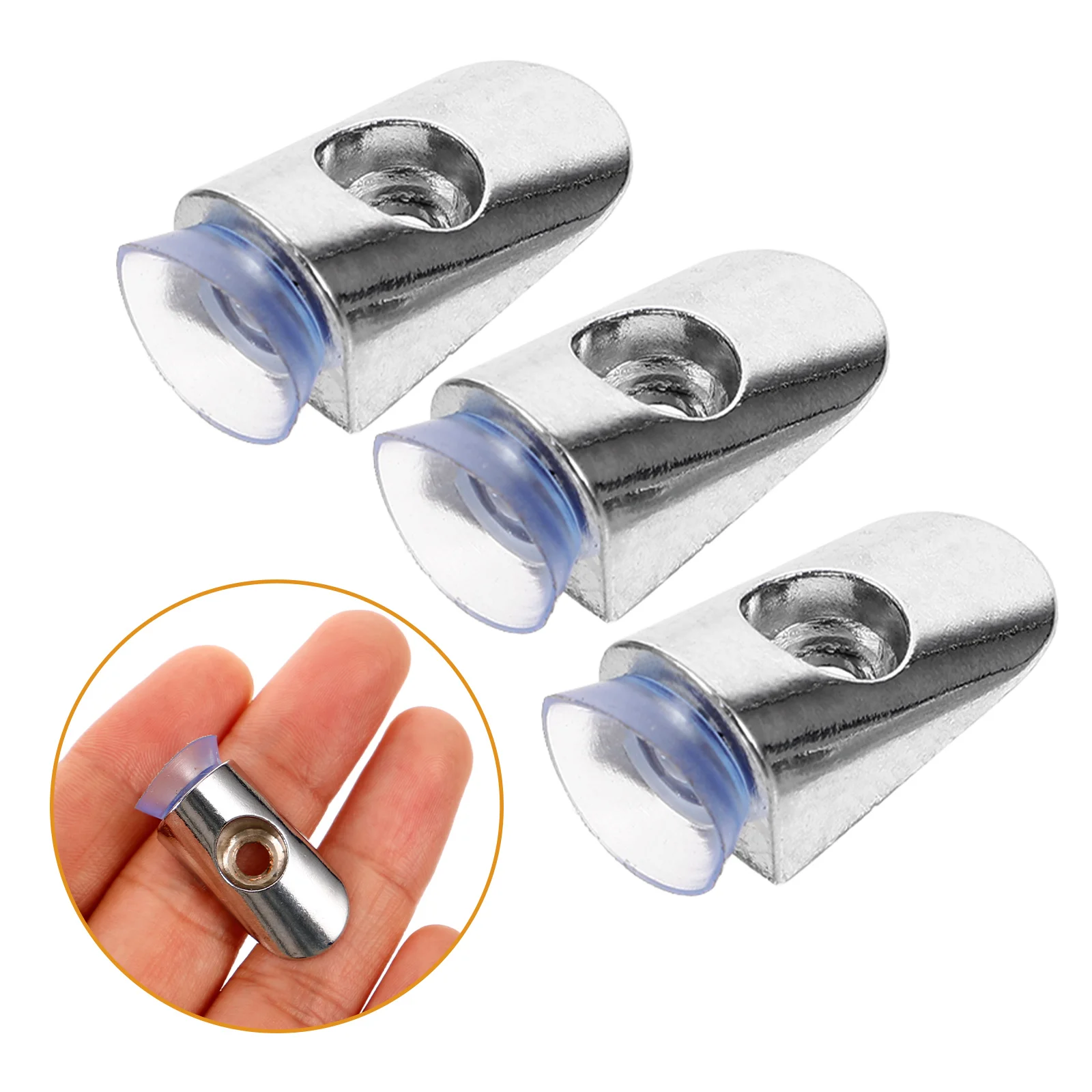 

8pcs Metal Glass Shelf Brackets Heavy Duty Support For Closet Window Frame Cabinet Mirror Shower Retainer Railing Bracket