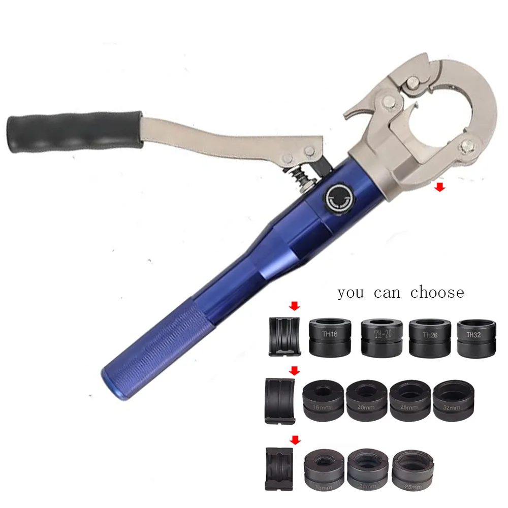 أداة تجعيد يدوية سهلة الاستخدام لأداة الضغط الهيدروليكي لأنابيب الفولاذ المقاوم للصدأ والنحاس بدون كهرباء