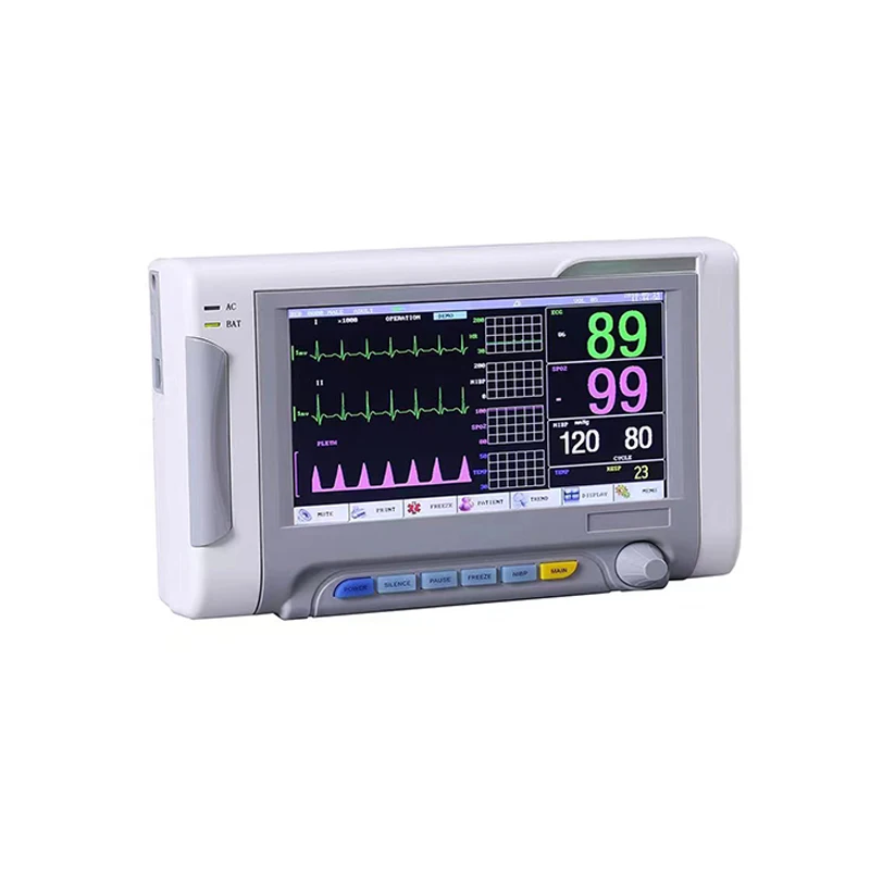 Medical Veterinary Multiparameter Hospital Clinic Equipment Blood Pressure Monitor ICU Vital Sign Monitoring Patient Monitor