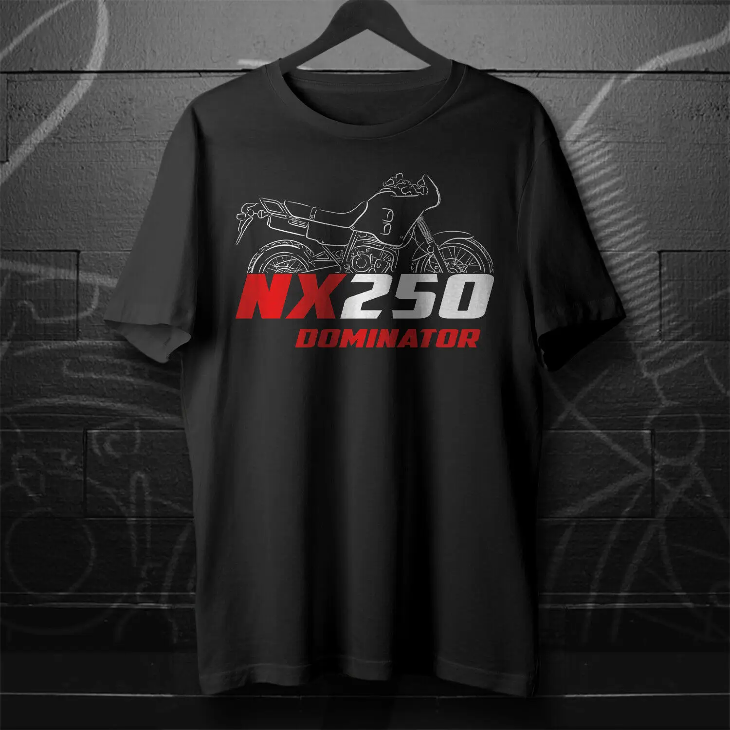 

NX250 Dominator 1988-1993 гг. — мотоциклетная футболка для гонщиков