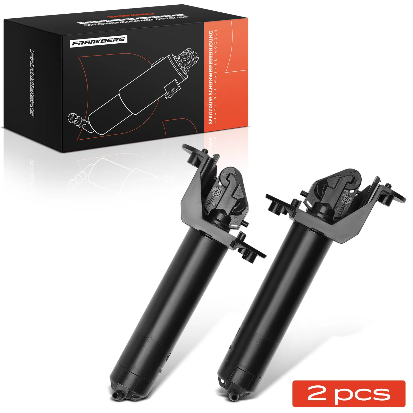 Frankberg 2x Wash Water nozzle koplampen reinigen voor links rechts voor Opel Astra J P10 1.2L 1.4L 1.6L 2009-2018 13385649