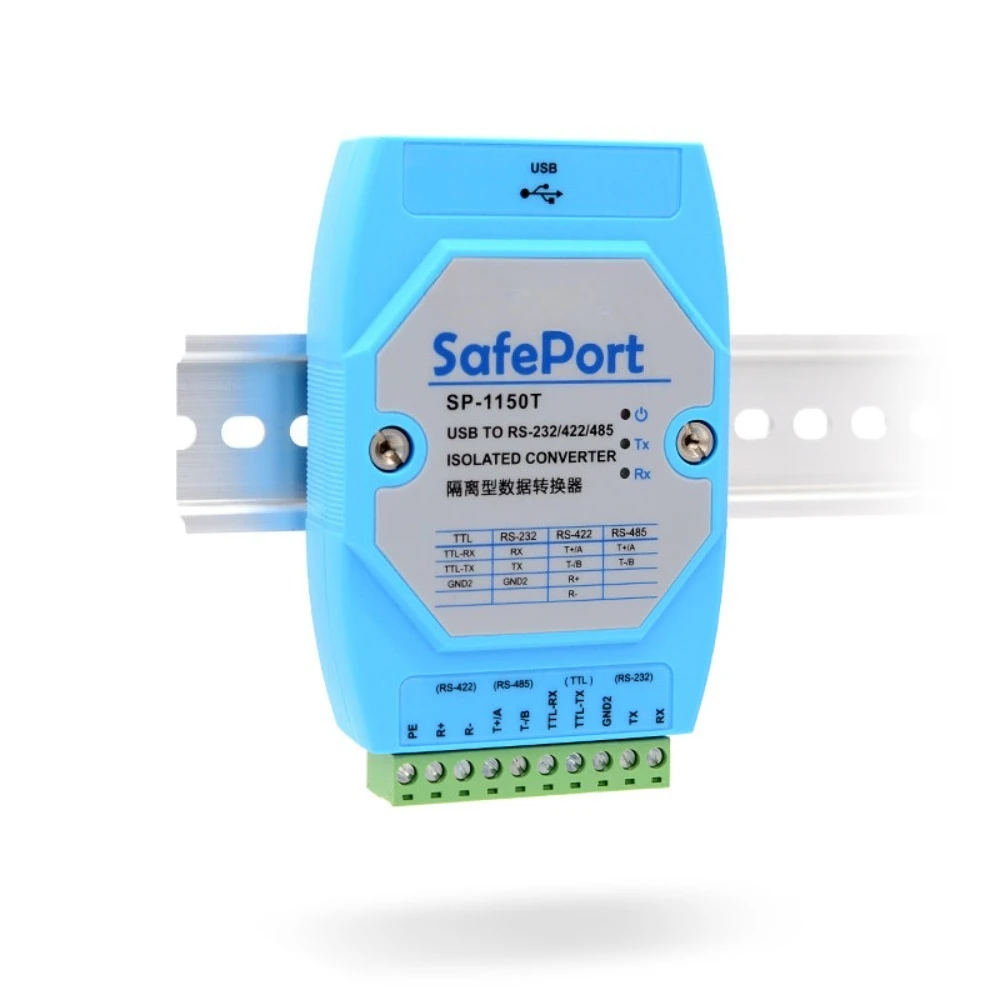 USB to RS485 422 232 TTL Converter Serial Cable Interface Optical Isolation FT232 Lightning Protection