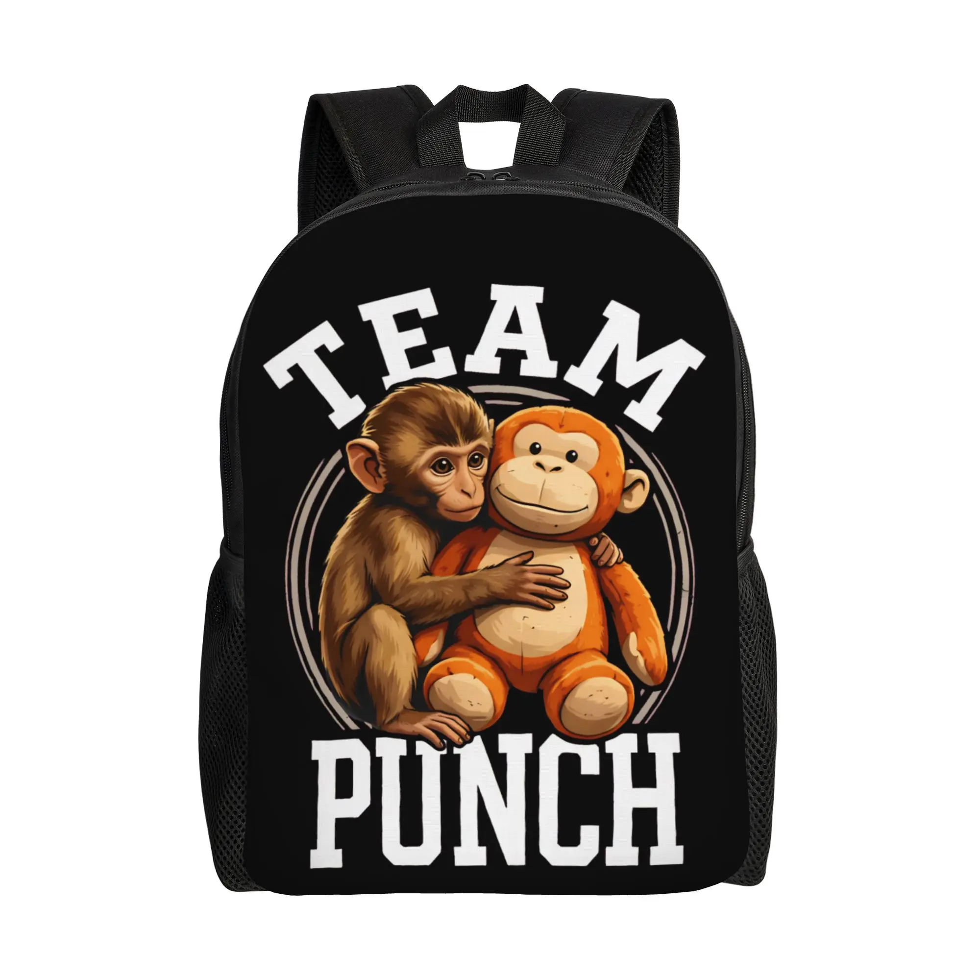 

Рюкзак Team Punch Monkey and Oran-Mama для мужчин и женщин, модный рюкзак для старшей школы, деловой рюкзак, сумка через плечо для колледжа, для активного отдыха