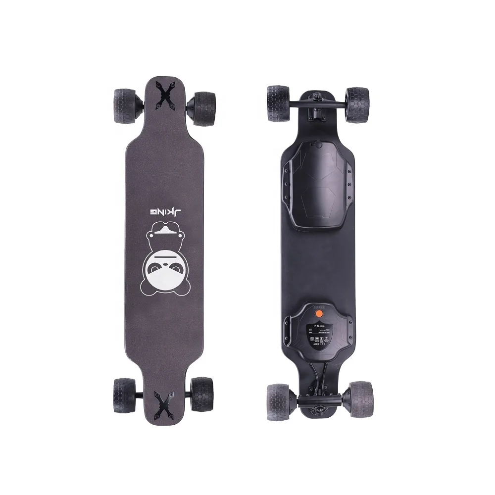 1000w 37V 4 Wheel Sport Dual Hub Electric Off Road Electric Skateboard 50 Km/h, 105mm With Light Wheels