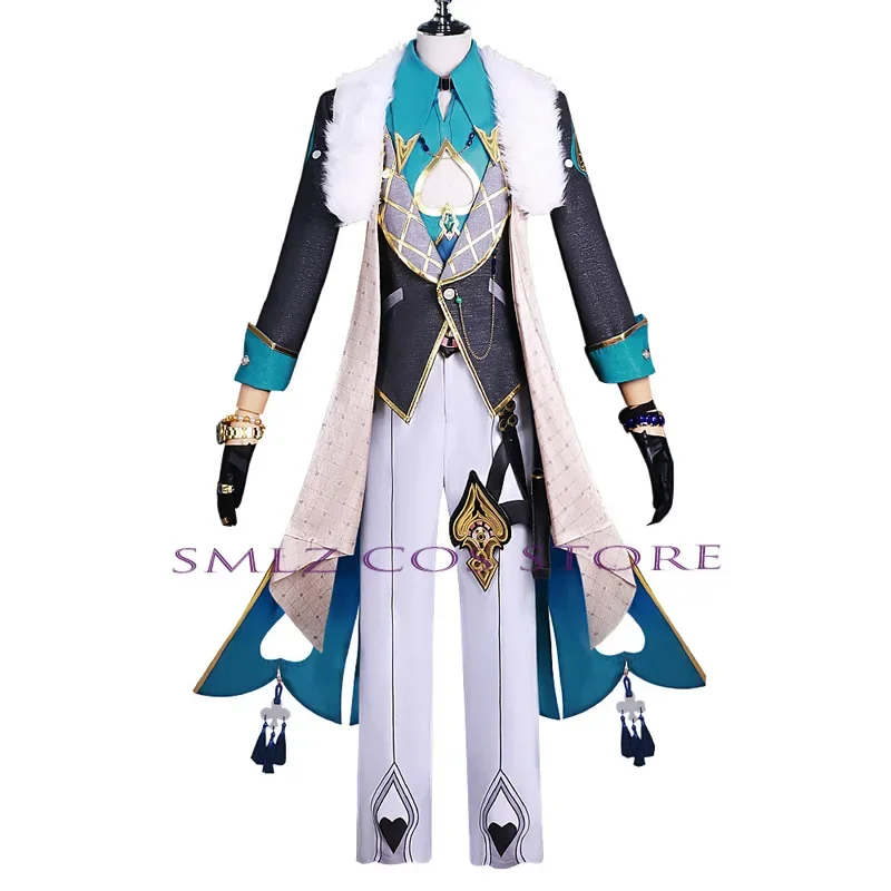 Lussuoso avventurina Cosplay Anime Honkai: Star Rail Cosplay parrucca Trench accessori uniformi vestito Halloween Party Outfit per gli uomini