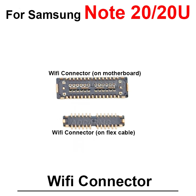 For Samsung Galaxy Note 20 Ultra 20U Wi-Fi Signal Antenna Connector Flex Cable Motherboard FPC Replacement Part