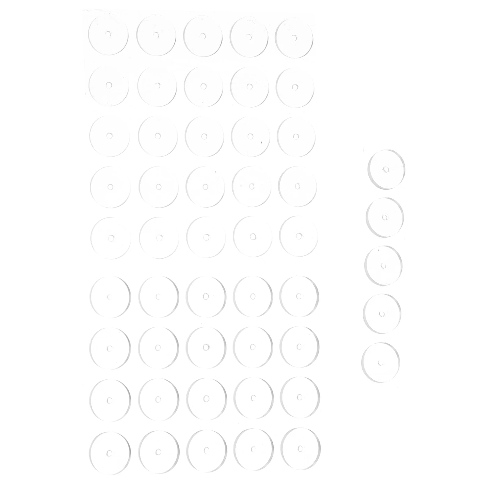 

50pcs Silicone Support Backs Clear Soft Earring Pads Comfortable Earring Stabilizers Jewelry Making Supplies Replacement Discs