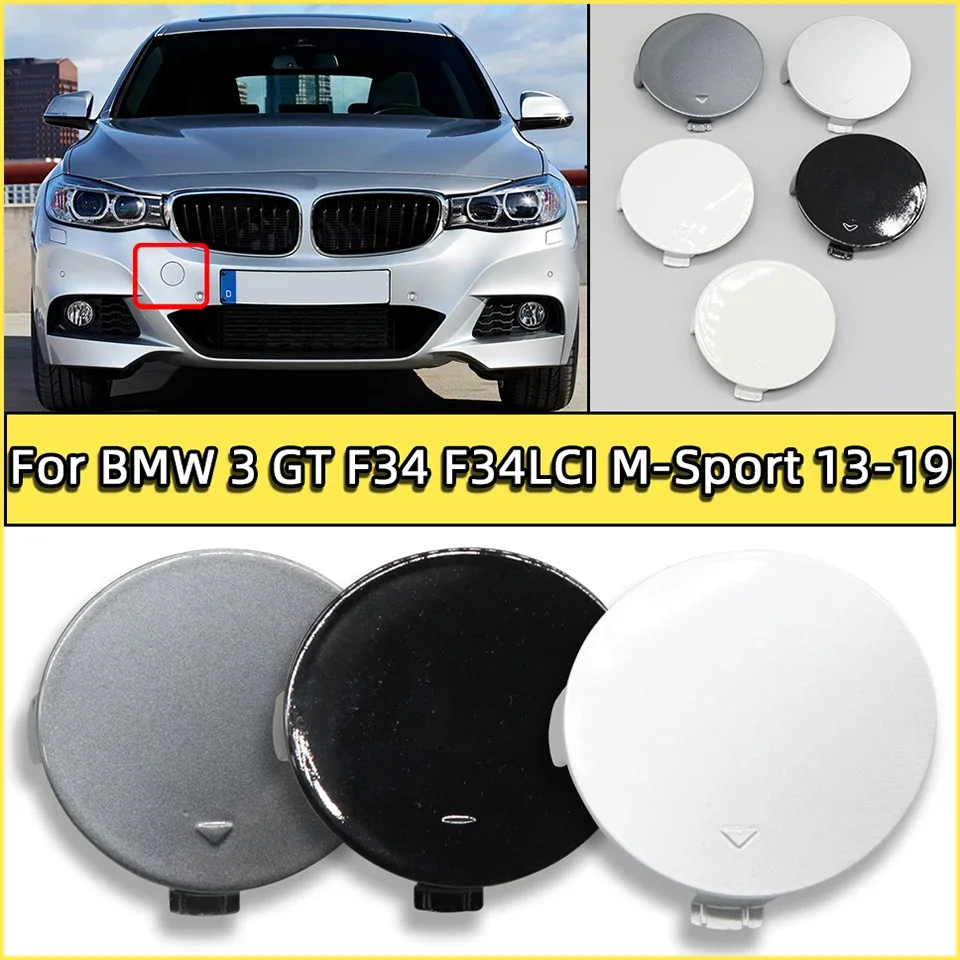 

Front Bumper Hauling Hook Cover Towing Hook Lid Cap Shell For BMW 3 Gran Turismo GT M Package 2013-2019#51118061552 With Color