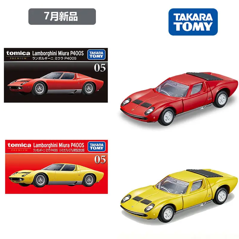 New Tomy Tomica Premium 05 Miura P400s Alloy Diecast Car Model Detachable Collectible Toy For Auto Enthusiasts Display