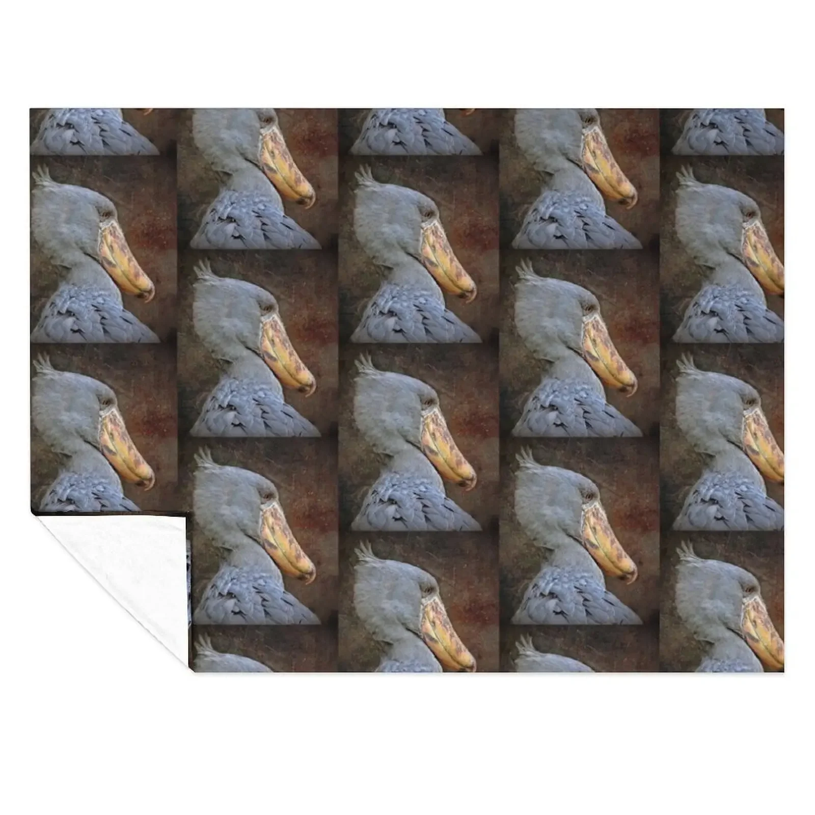 

Shoebill Stork Throw Blanket Bed Fashionable For Decorative Sofa Single funny gift Blankets
