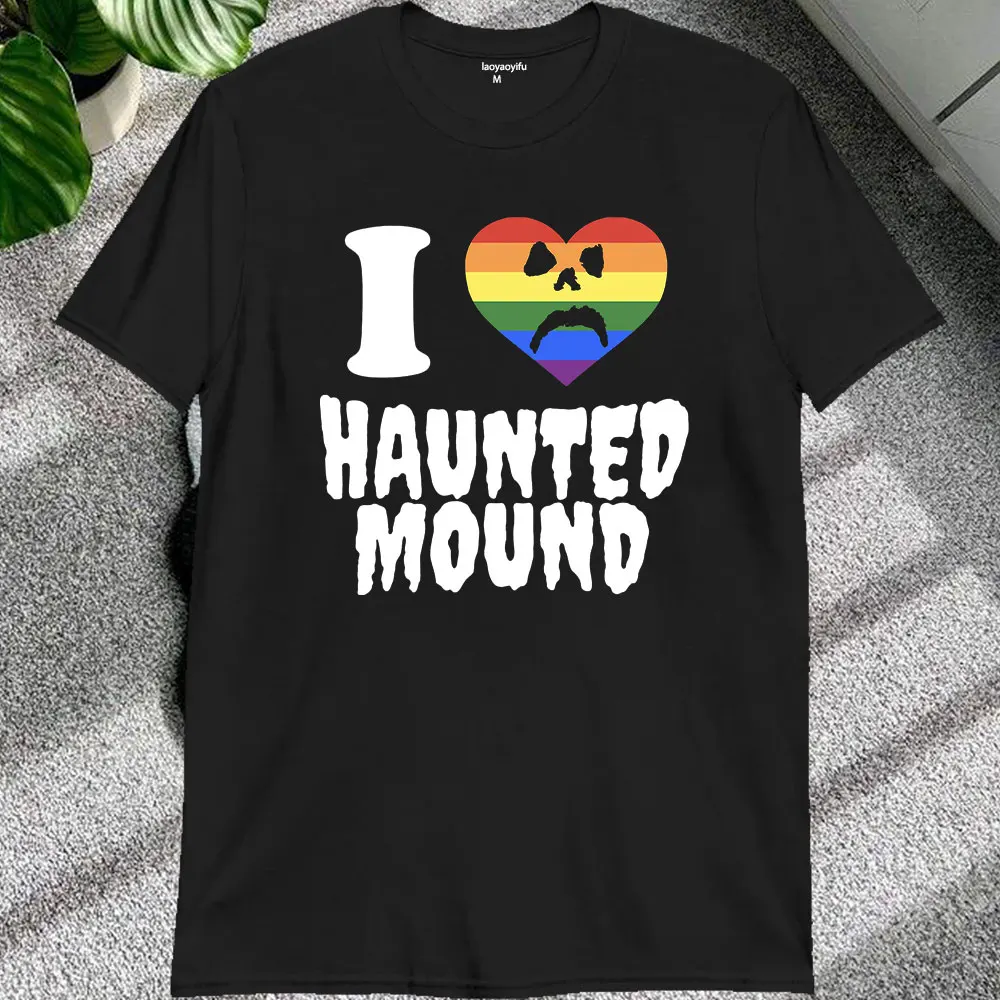 Zabawny styl Kształt serca Sematary I Love Haunted Mound Man T Shirt Popularny trend Koszulka z krótkim rękawem O-neck Kreatywne koszulki damskie