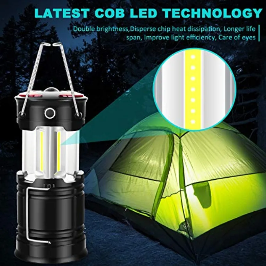 Lantern Camping Essentials Lights, Led Flashlight for Power Outages, Tent Lights for Emergency, Survival Gear and Supplies for